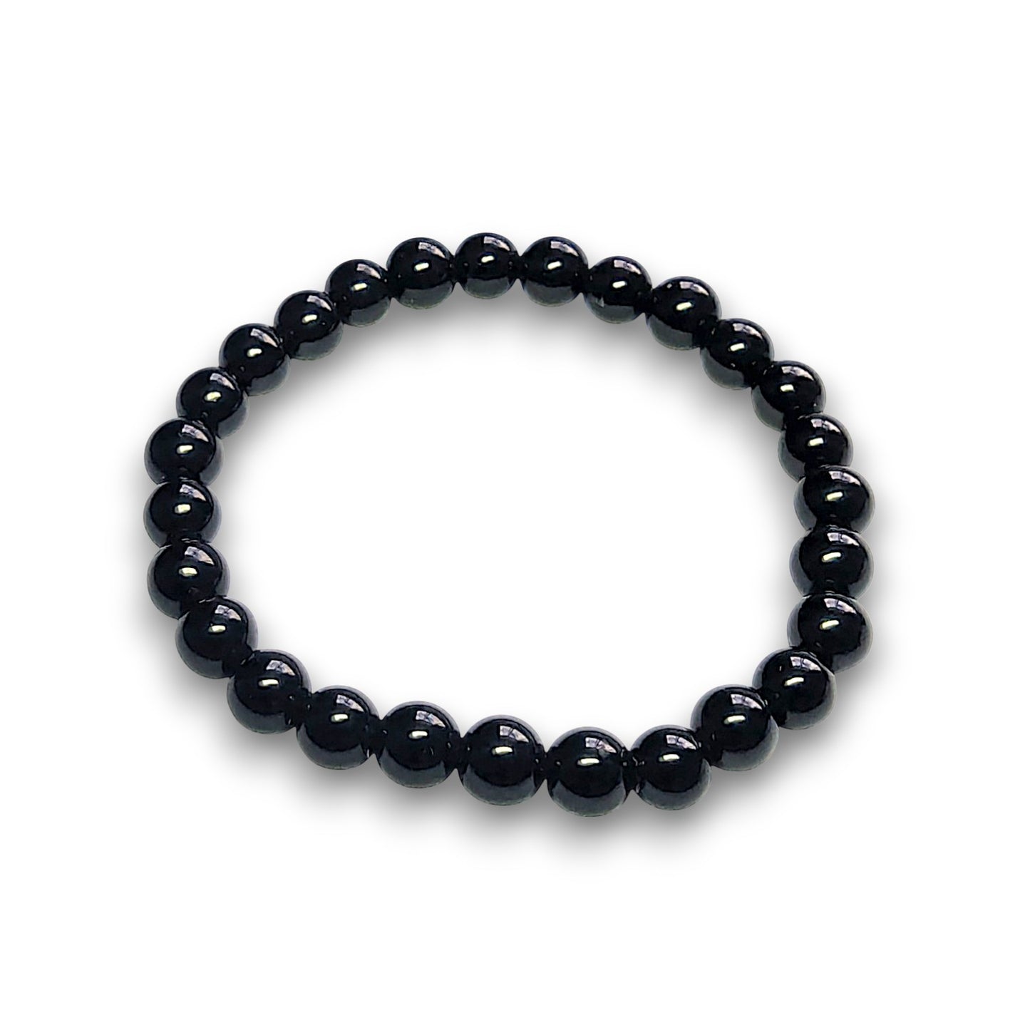 Obsidian 6mm bead bracelet, Small 15cm