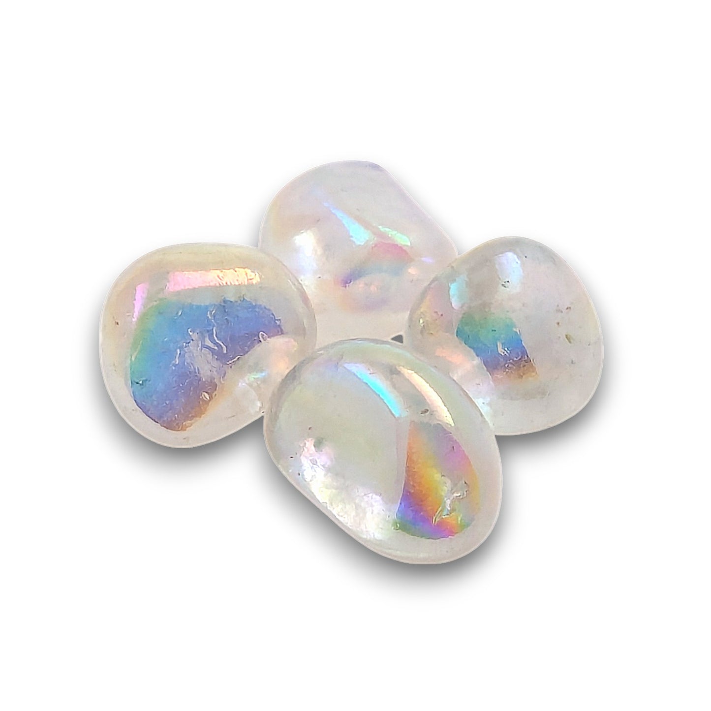Angel Aura Tumblestones - 100g bag (Approx 10 - 15 pieces). Angel Aura tumblestones supplied in 100g bags, typically.