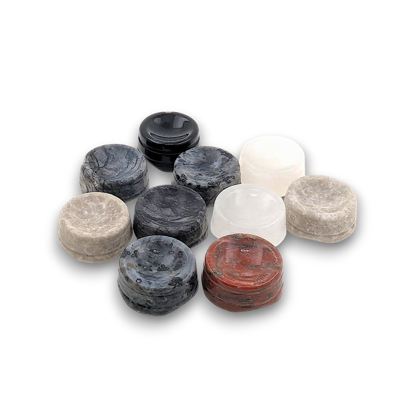 Assorted Gemstone Sphere Bases - Pack of 10