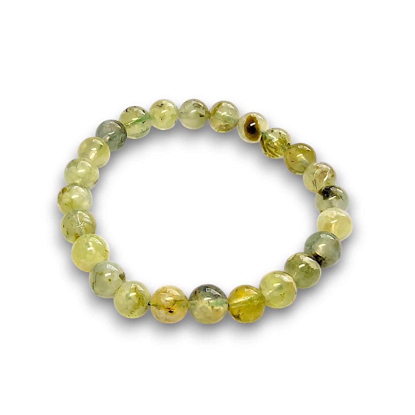 Prehnite 6mm bead bracelet, Small 15cm