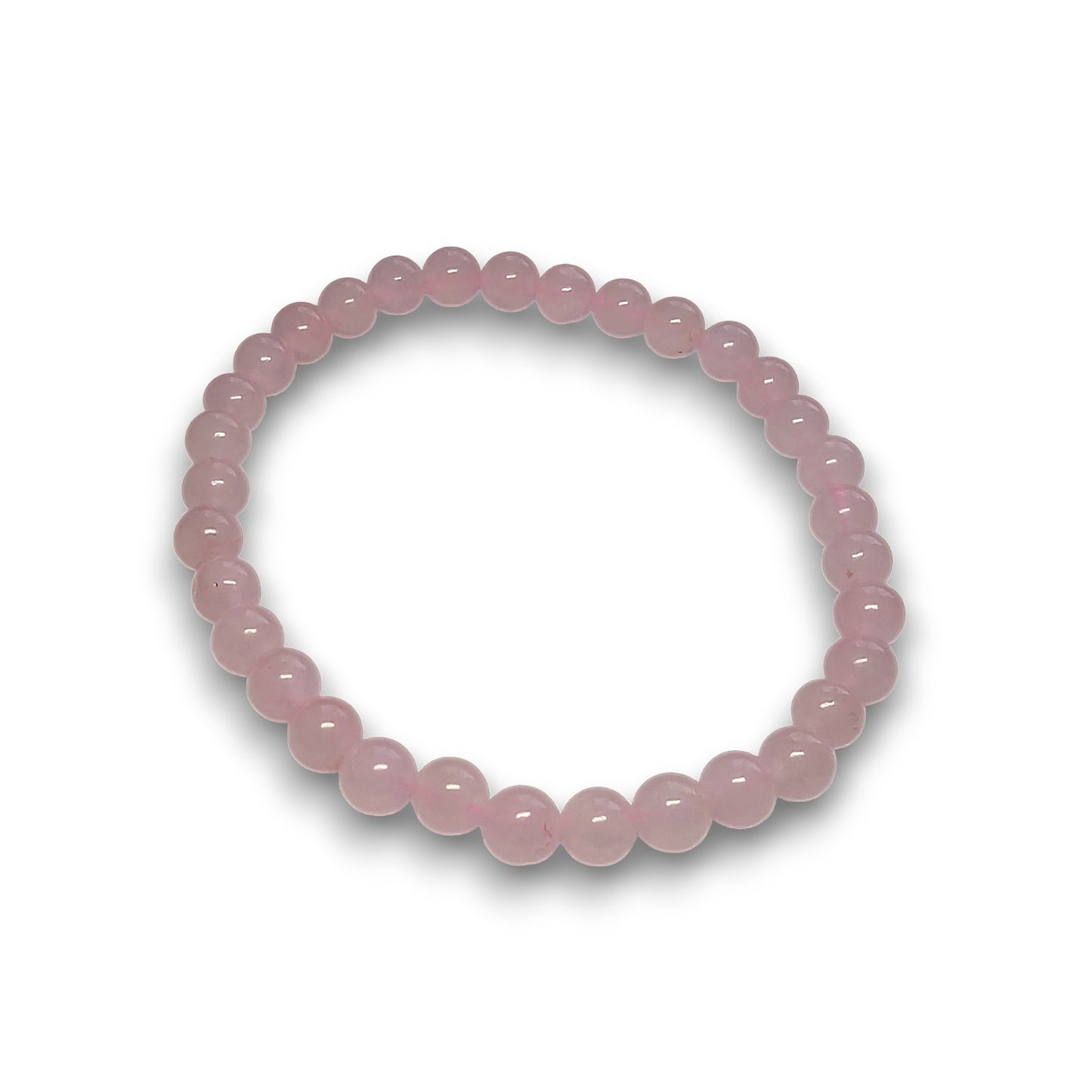 Rose Quartz 6mm bead bracelet, Large 20.5cm