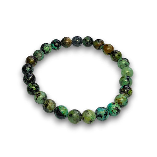 African Turquoise 6mm bead bracelet, Small 15cm