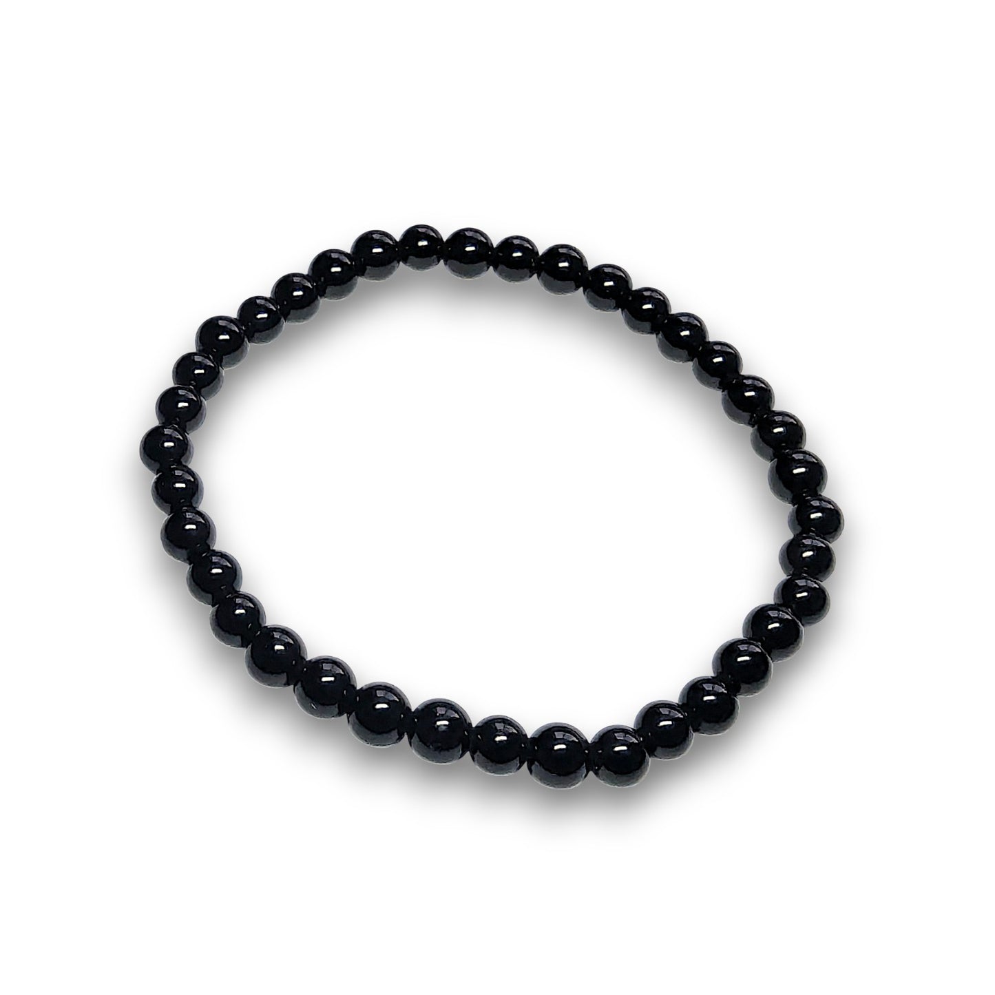 Black Obsidian 6mm bead bracelet, Large 20.5cm