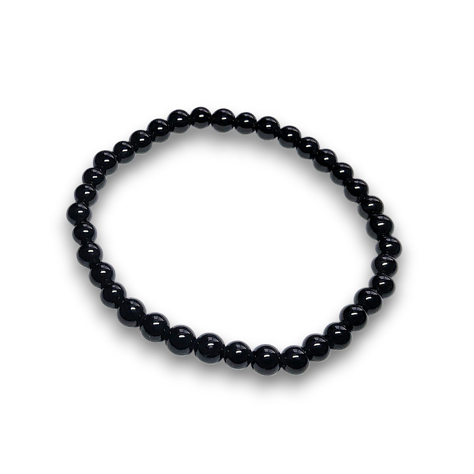 Black Obsidian 6mm bead bracelet, Large 20.5cm