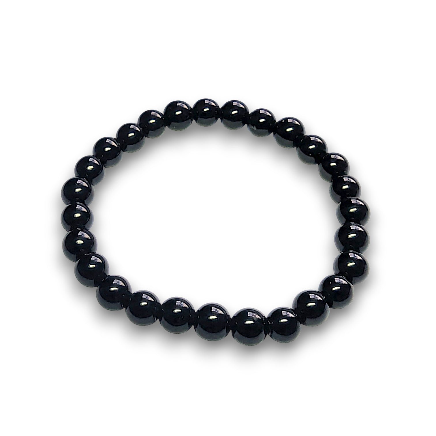 Obsidian 6mm bead bracelet, Small 15cm