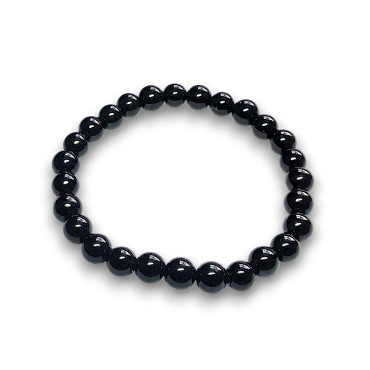 Obsidian 6mm bead bracelet, Small 15cm