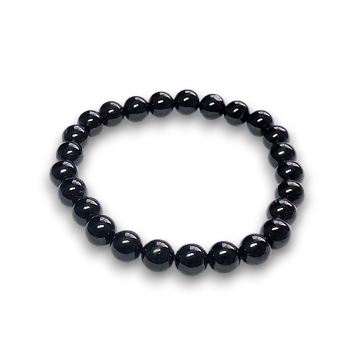 Black Tourmaline 6mm bead bracelet, Small 15cm