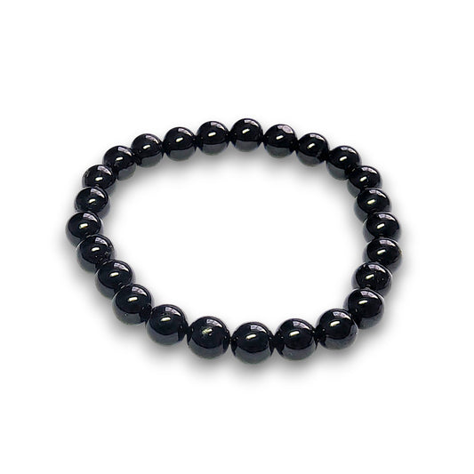 Black Tourmaline 6mm bead bracelet, Small 15cm