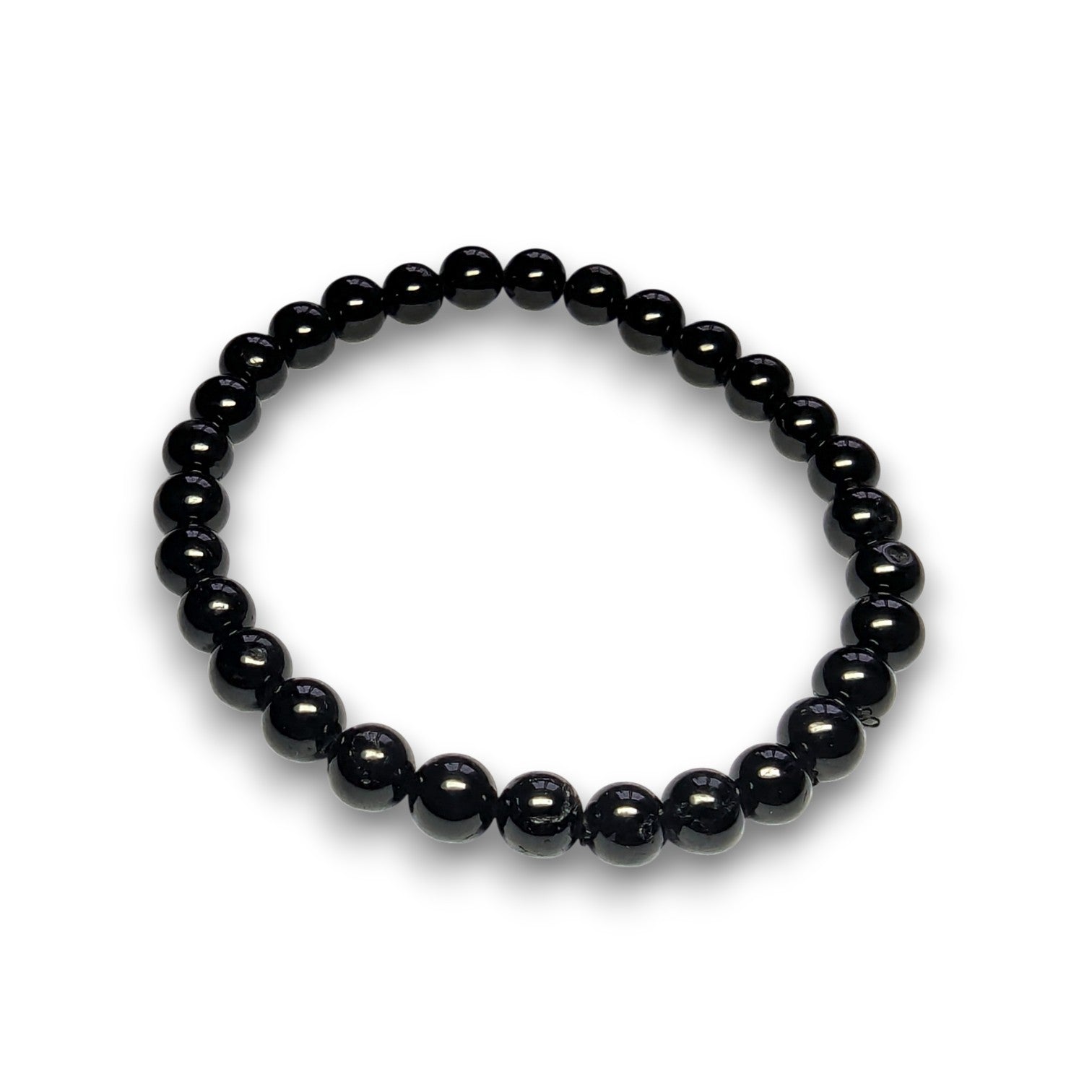 Black Obsidian 6mm bead bracelet, Medium 18.5cm