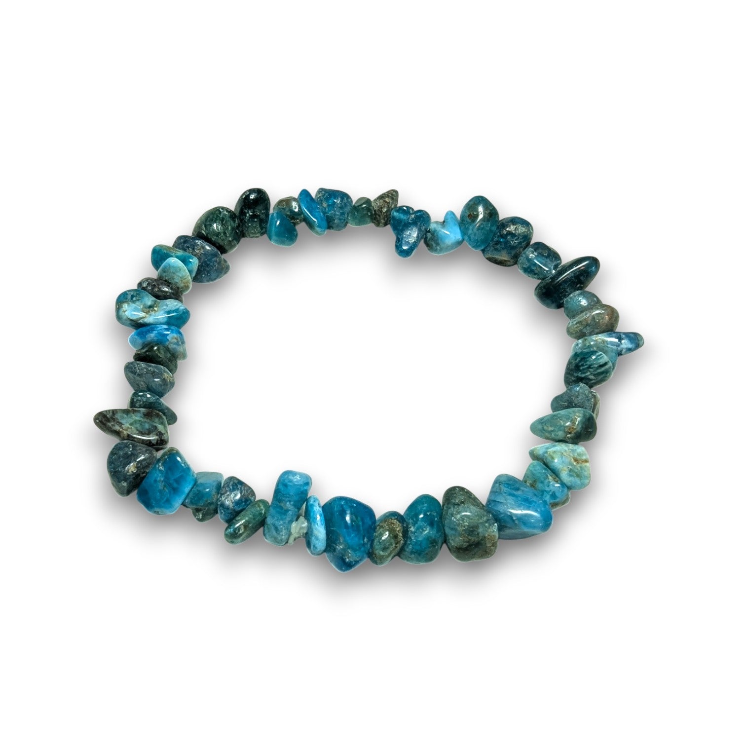 Apatite chip bracelet