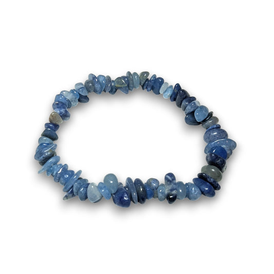 Blue Aventurine chip bracelet