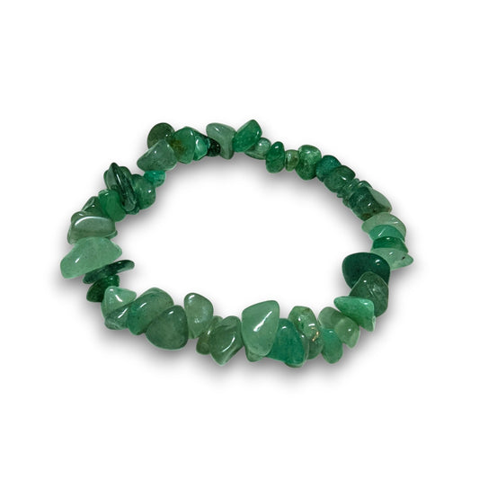 Green Aventurine chip bracelet