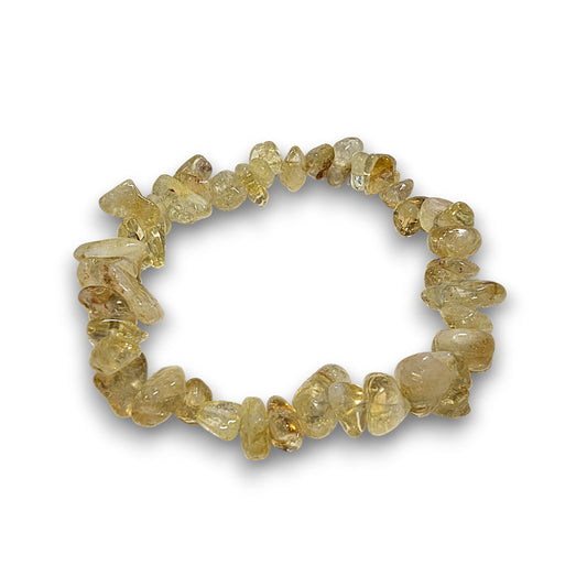 Citrine chip bracelet