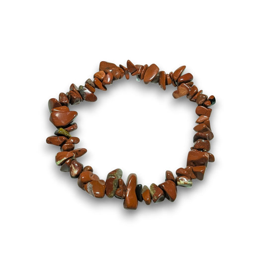 Red Jasper chip bracelet