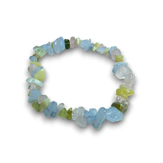 Mixed Beryl chip bracelet