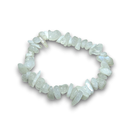 Moonstone chip bracelet