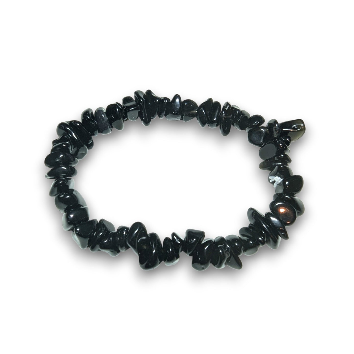 Black Obsidian chip bracelet