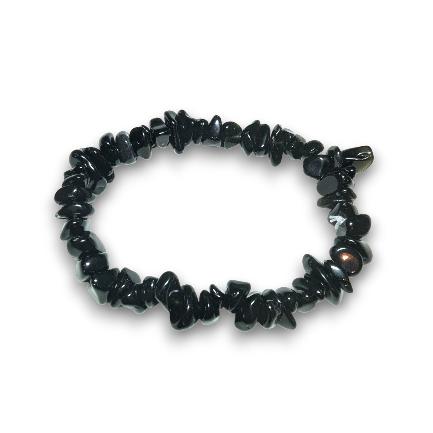 Black Obsidian chip bracelet