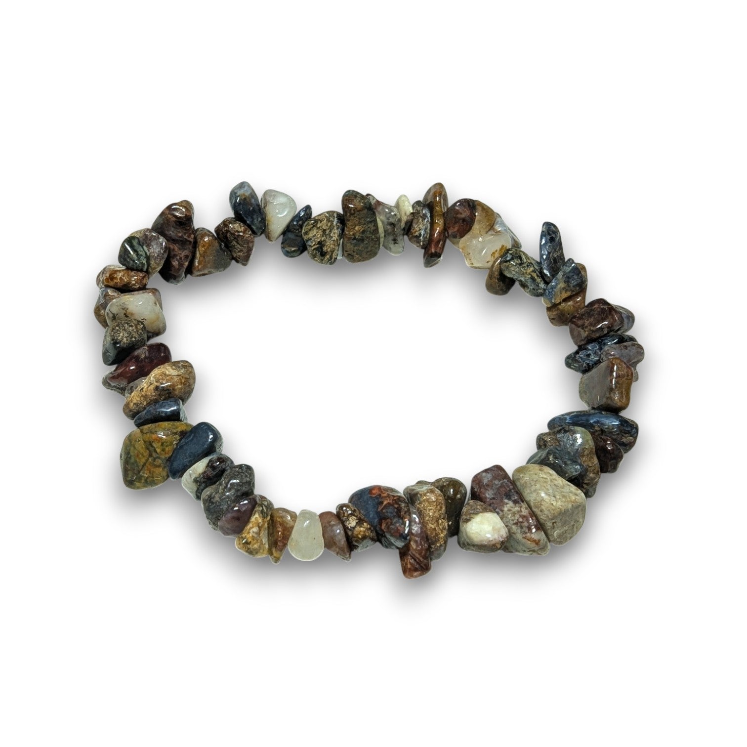 Pietersite chip bracelet