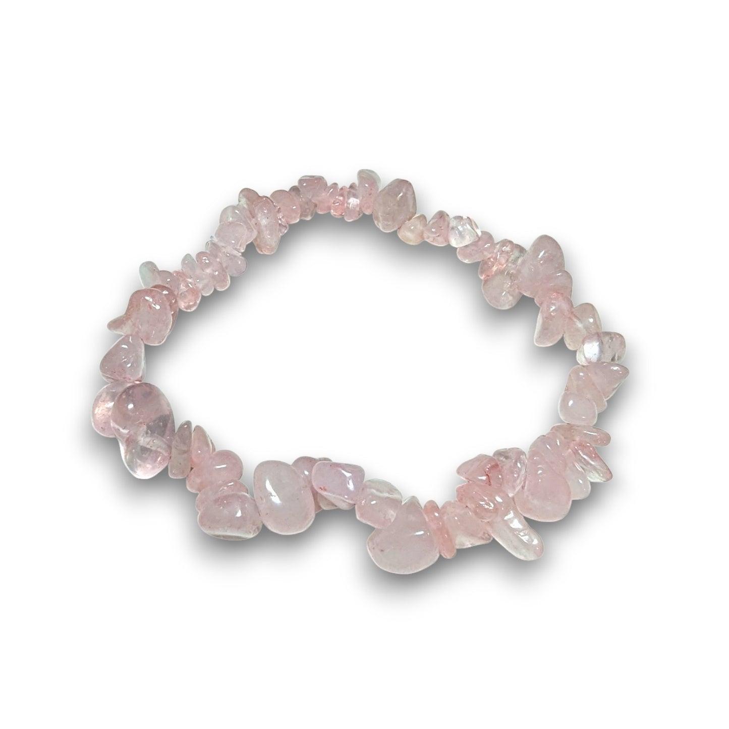 Rose Quartz chip bracelet