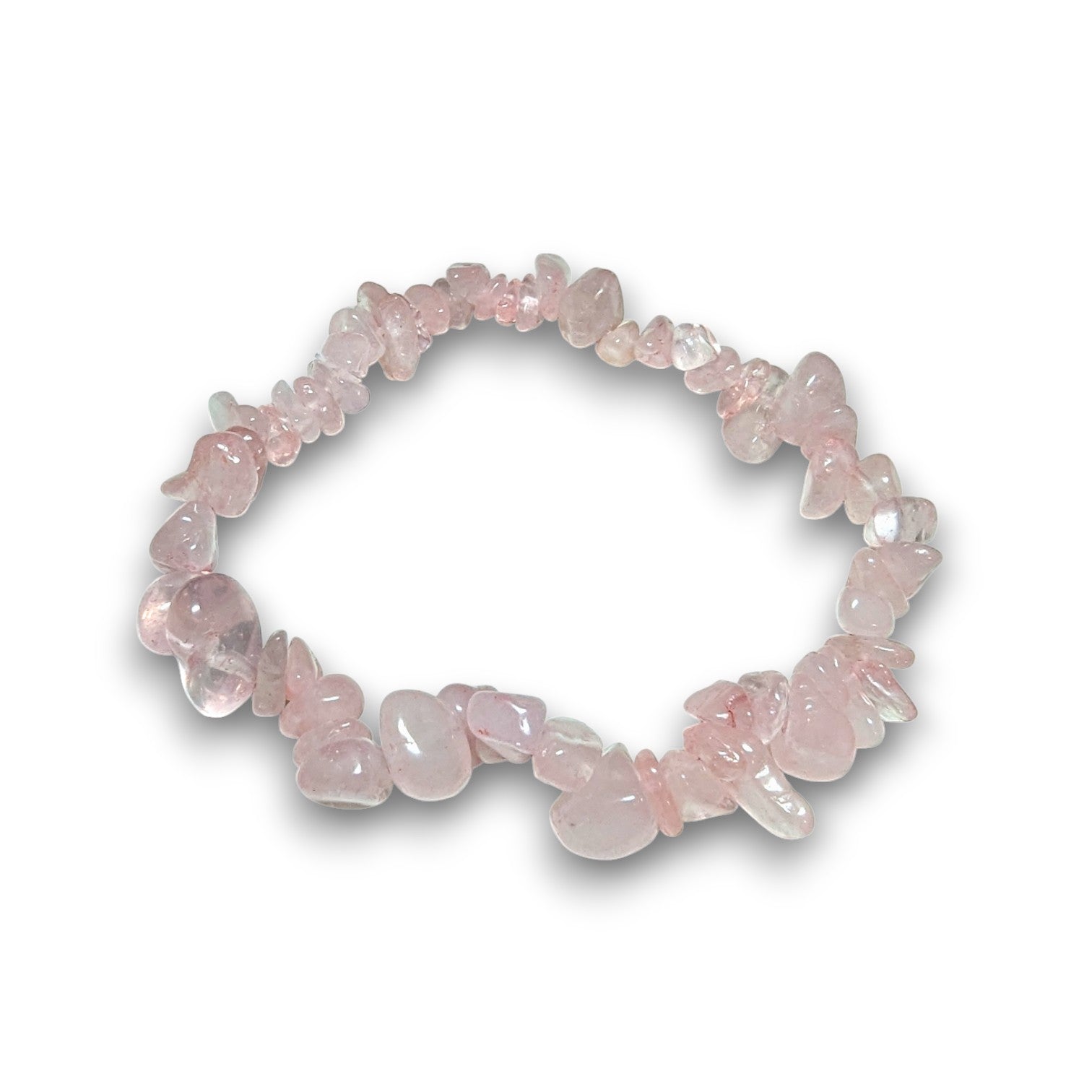 Rose Quartz chip bracelet