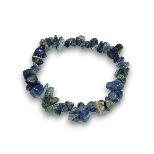Sodalite chip bracelet