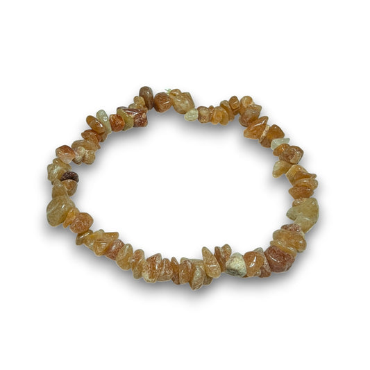 Sunstone chip bracelet