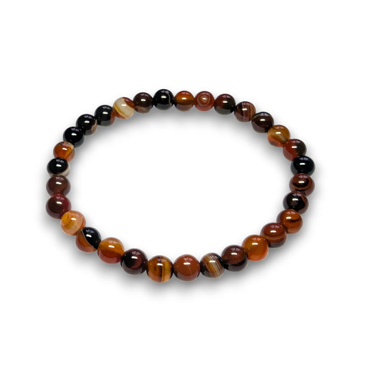 Dream Agate 6mm bead bracelet, Medium 18.5cm