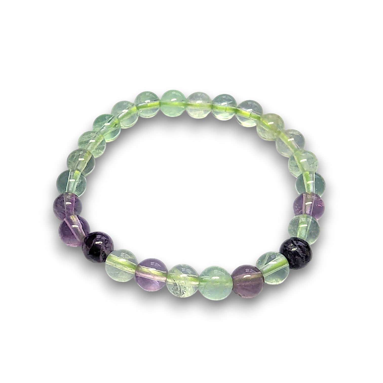 Fluorite 6mm bead bracelet, Small 15cm
