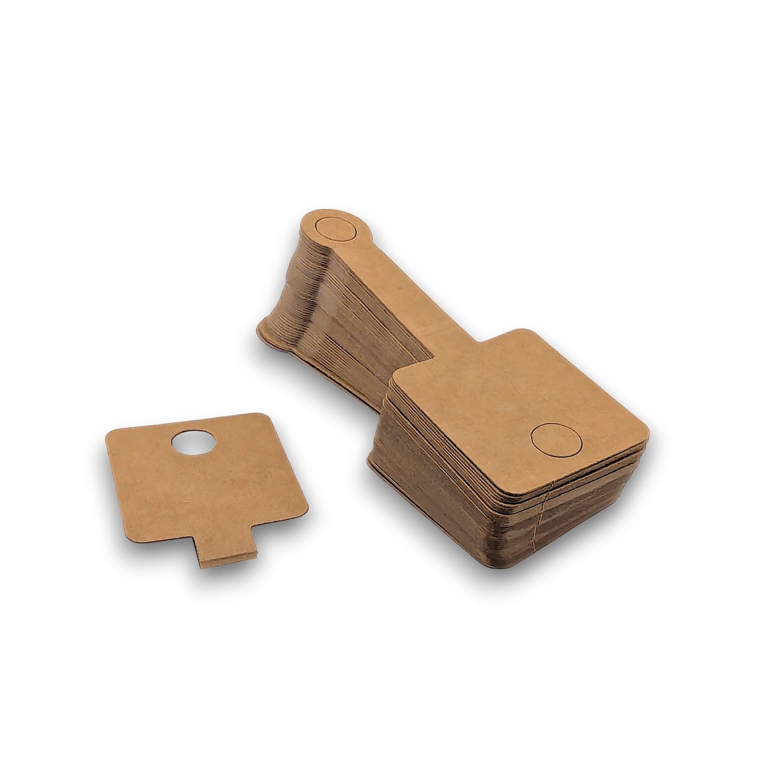Name Display Tags Pack of 100. Kraft card name display tags suitable for retail and merchandising use.