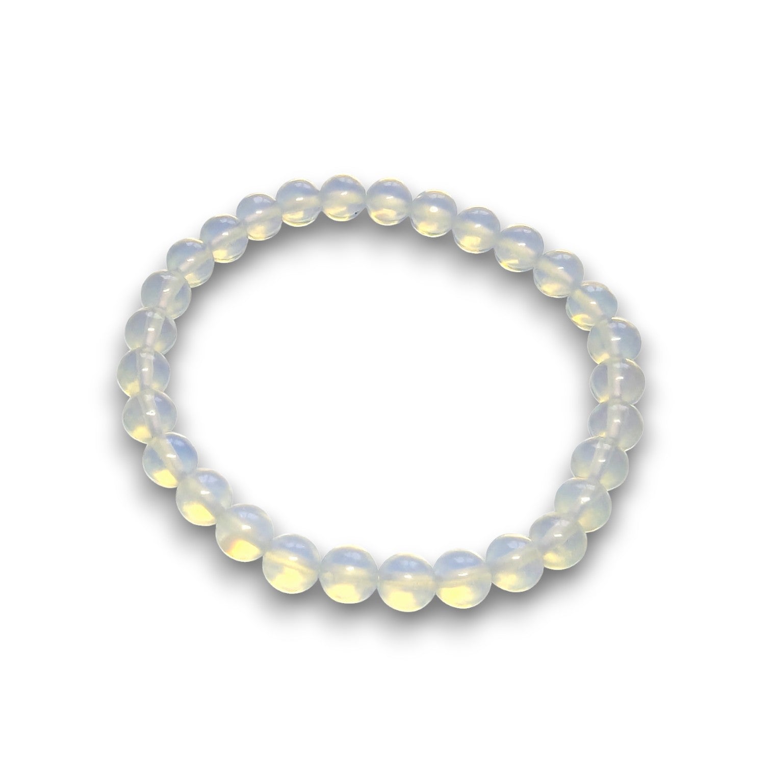 Opalite 6mm bead bracelet, Medium 18.5cm