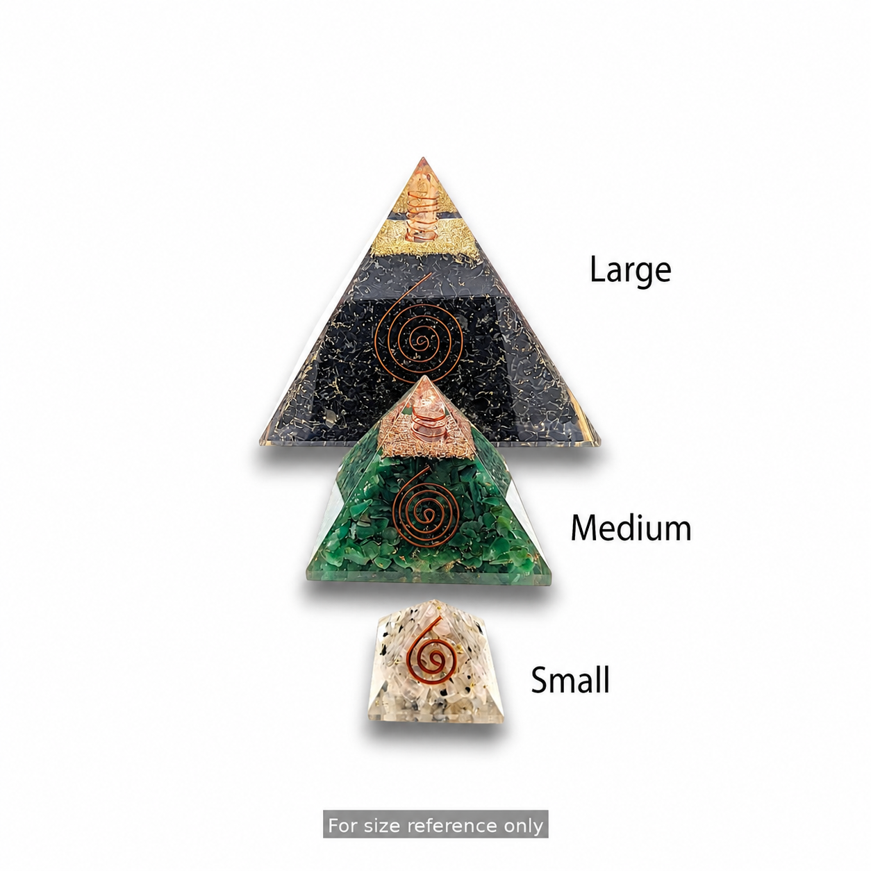 Large Black Tourmaline Orgonite Pyramid