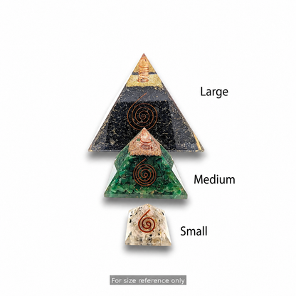 Large Black Tourmaline Orgonite Pyramid