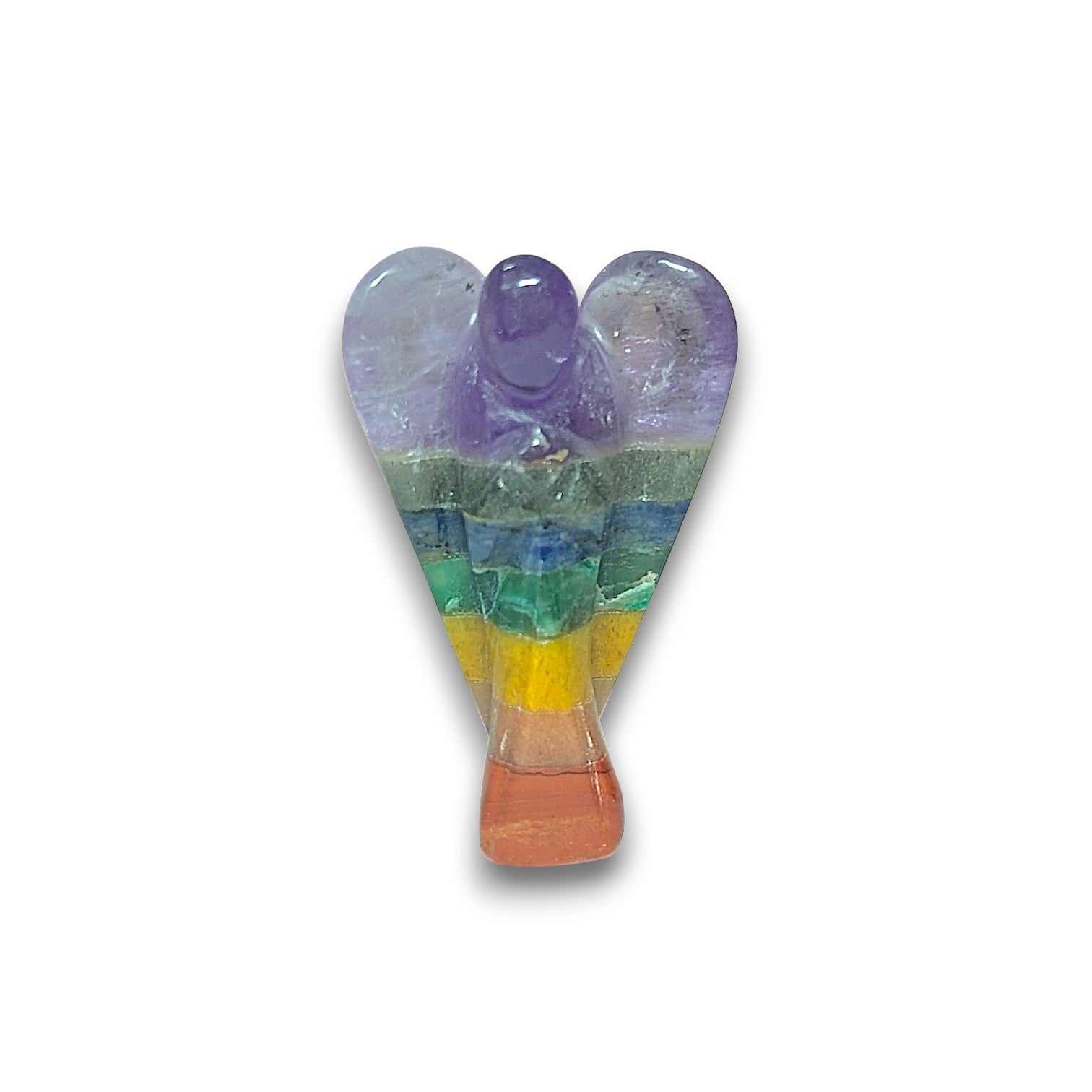 Medium Chakra Angel Carving. Medium 50mm tall hand carved Angel.