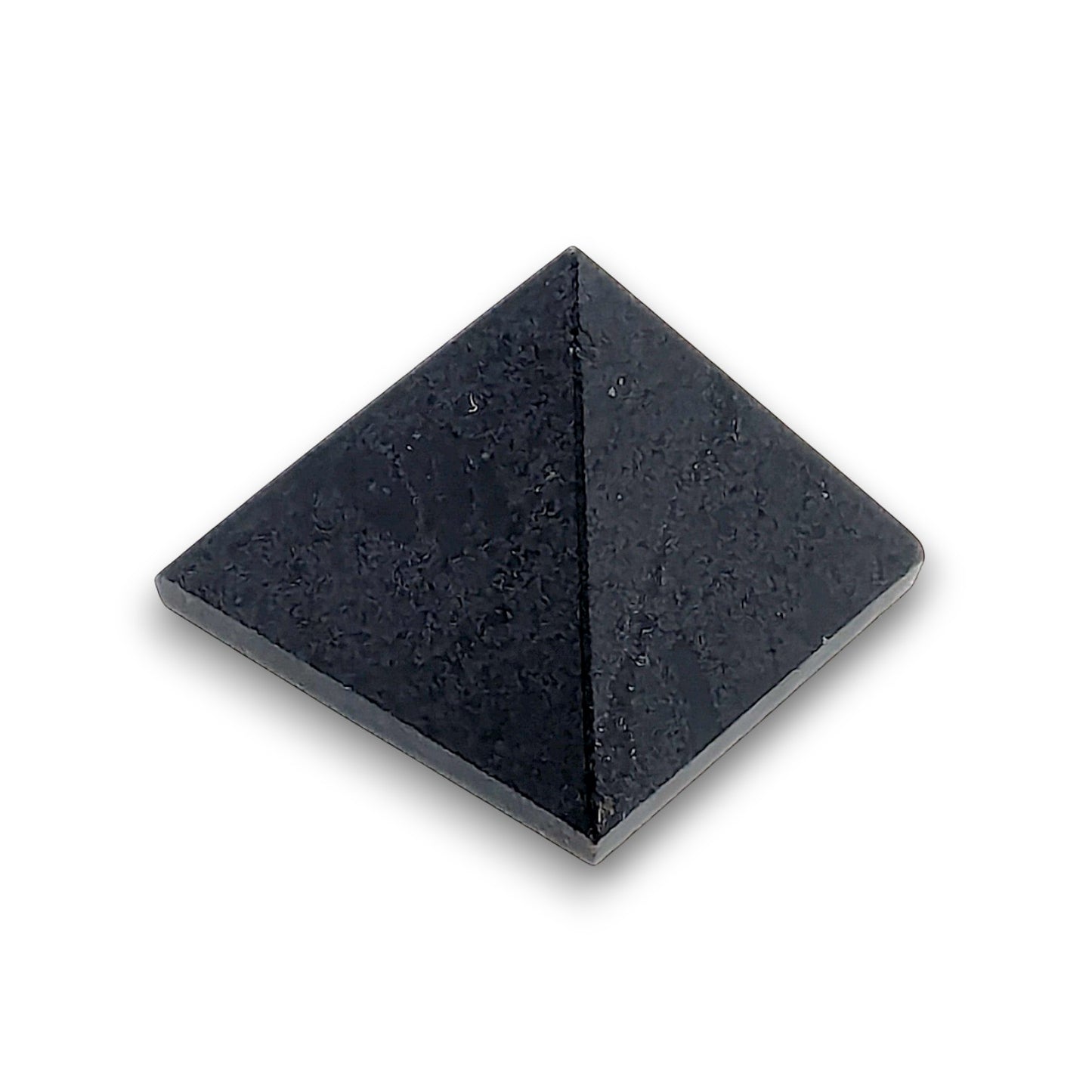 Small Black Tourmaline Pyramid. Our small pyramids approximately have a 35mm x 35mm base and an overall height of 30mm.