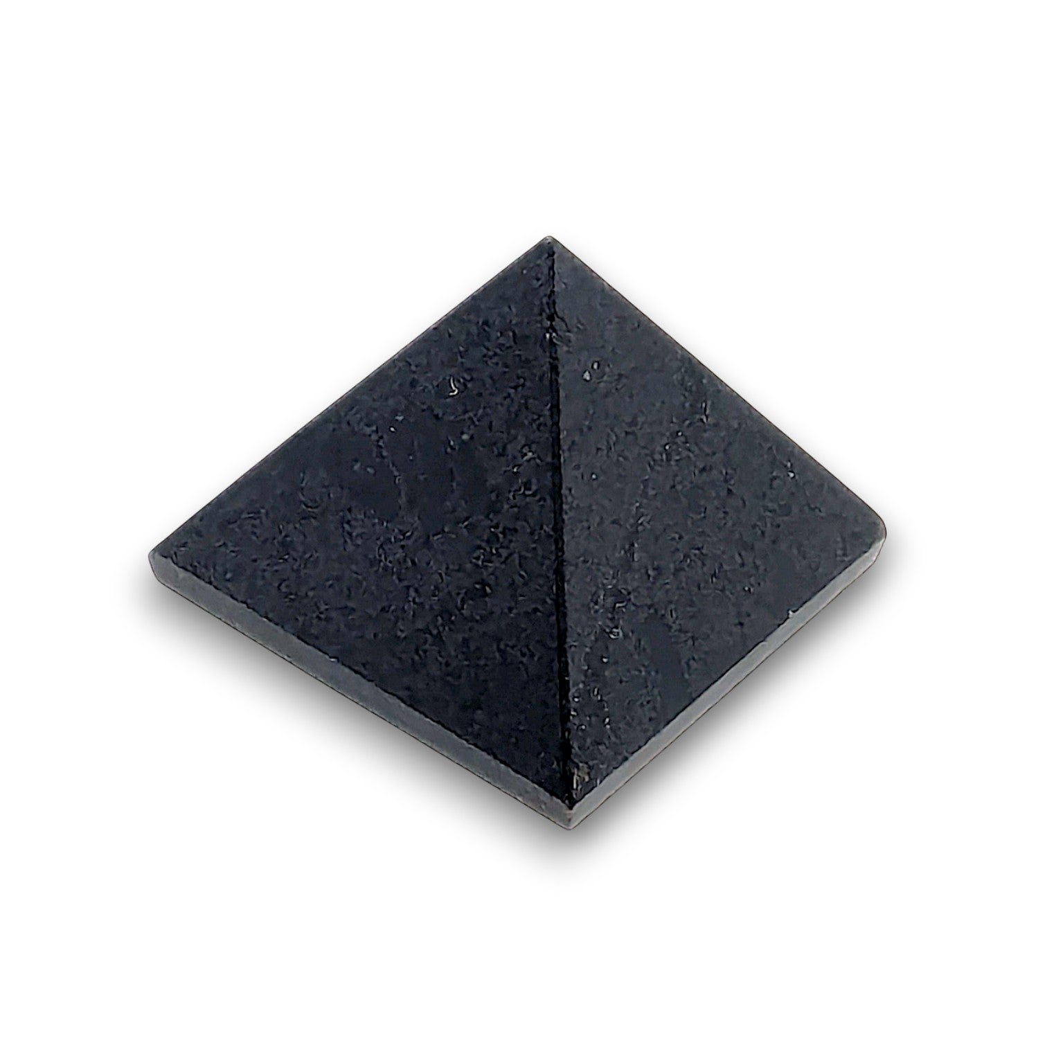 Small Black Tourmaline Pyramid. Our small pyramids approximately have a 35mm x 35mm base and an overall height of 30mm.