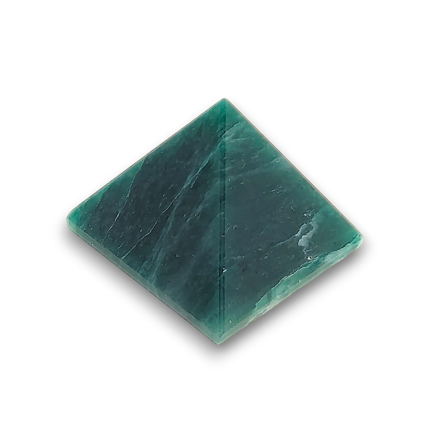 Small Green Aventurine Pyramid. Our small pyramids approximately have a 35mm x 35mm base and an overall height of 30mm.