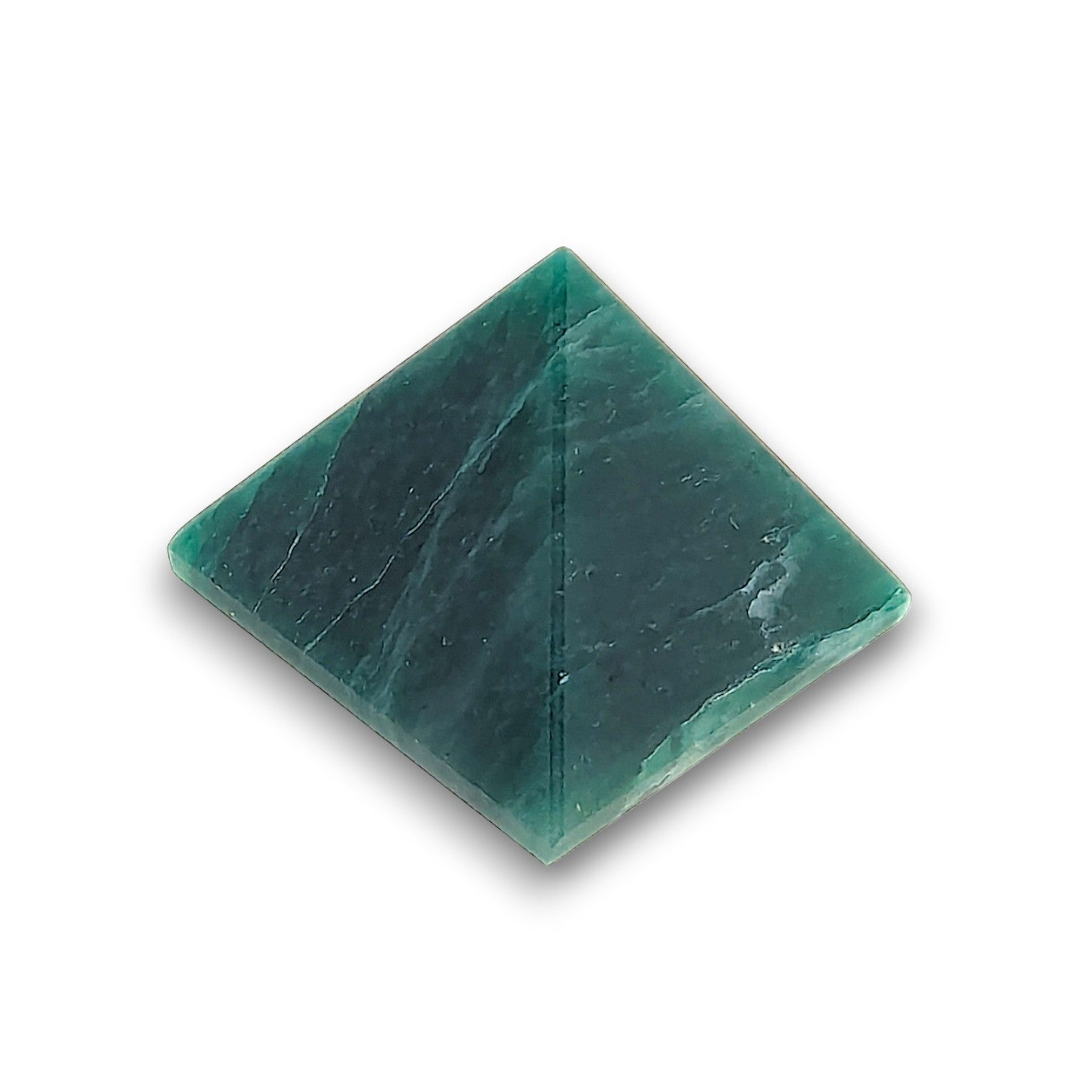 Small Green Aventurine Pyramid. Our small pyramids approximately have a 35mm x 35mm base and an overall height of 30mm.