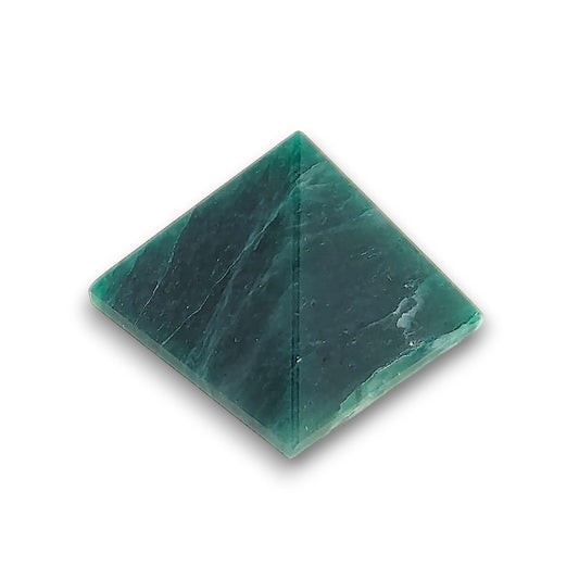 Small Green Aventurine Pyramid. Our small pyramids approximately have a 35mm x 35mm base and an overall height of 30mm.