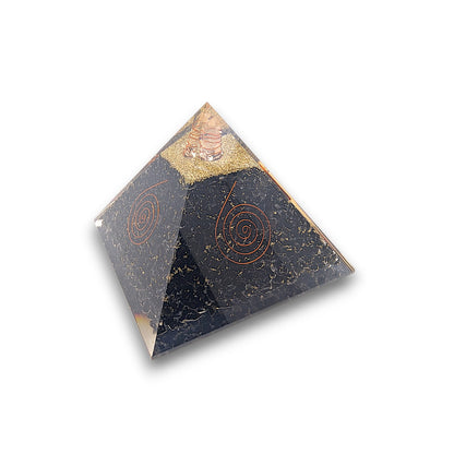 Large Black Tourmaline Orgonite Pyramid. Large Orgonite Pyramid measuring 155mm x 155mm base and 135mm tall, weighing in at.