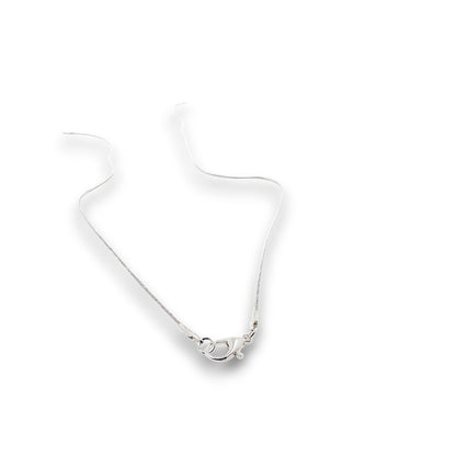 Silver Plated Snake chains, 1.25mm - Pack of 10. Silver-plated snake chains with lobster clasp fastening, 1.25mm thick.