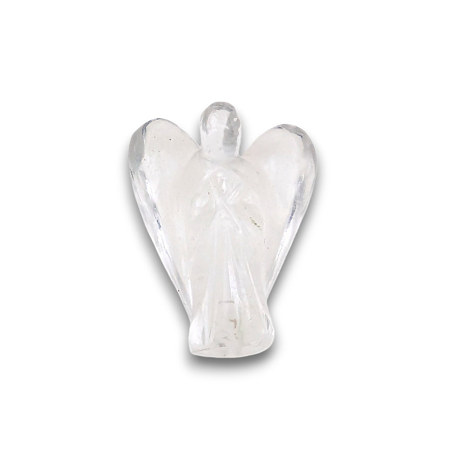 Small Quartz Angel Carving. Small hand-carved angel approximately 25mm in height.