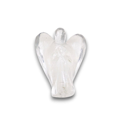 Small Quartz Angel Carving. Small hand-carved angel approximately 25mm in height.