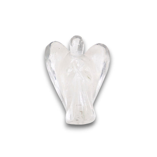 Small Quartz Angel Carving. Small hand-carved angel approximately 25mm in height.