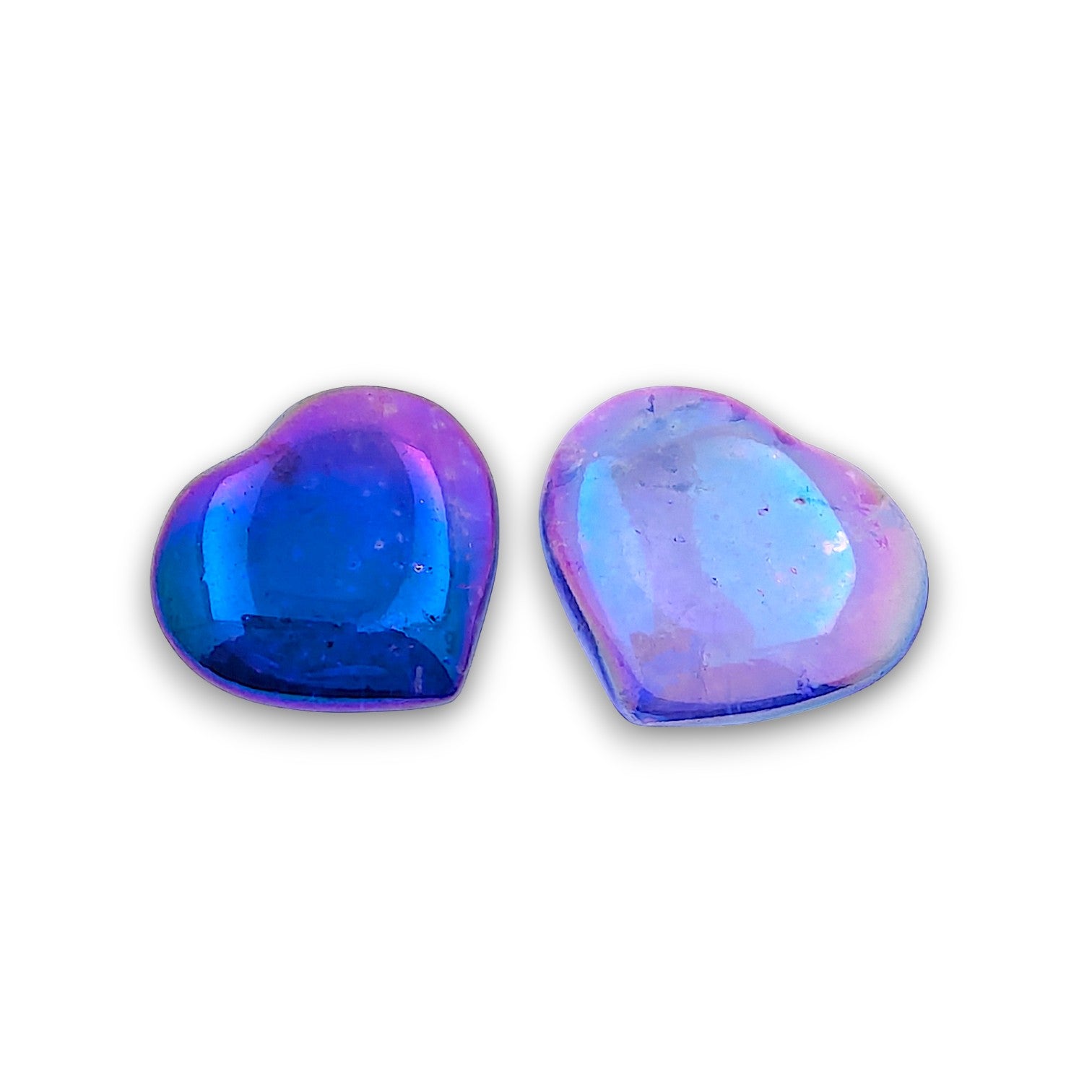 Tanzine Aura Heart Carving - Pack of 6. Tanzine Aura hand carved hearts approximately 28mm in height and width.