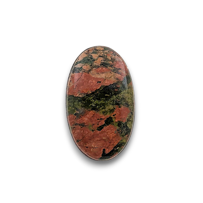 Unakite Sterling Silver Ring. 925 sterling silver ring, approximately 41mm x 25mm. The ring is a size V and weighs 8.8g.