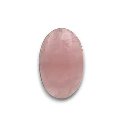 Rose Quartz Sterling Silver Ring. 925 sterling silver ring, approximately 36mm x 24mm. The ring is a size T and weighs 14.2g.