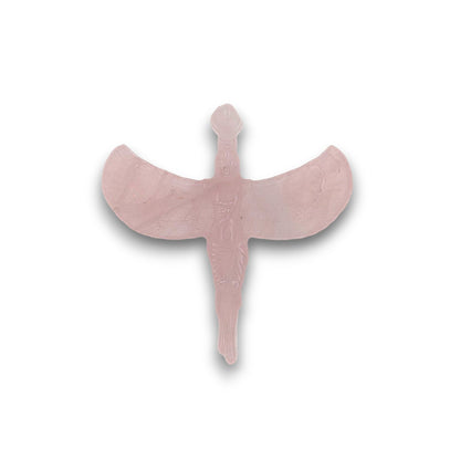 Rose Quartz Isis Carving