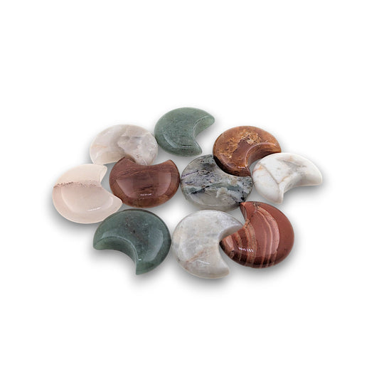 30mm Assorted Moons - Pack of 10
