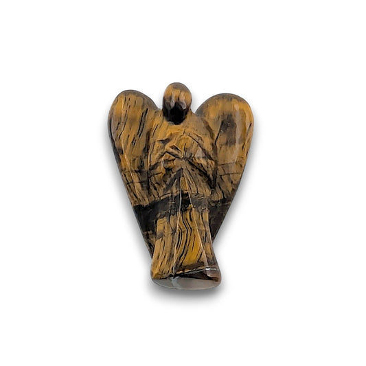 Medium Tiger Eye Angel Carving